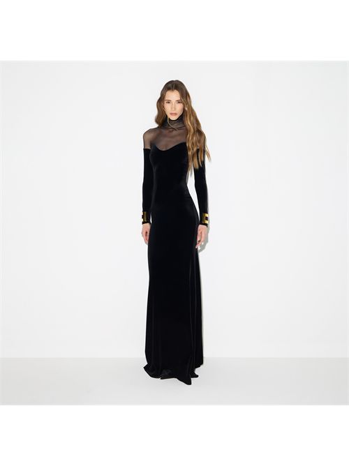 Abito Red Carpet in velluto e tulle